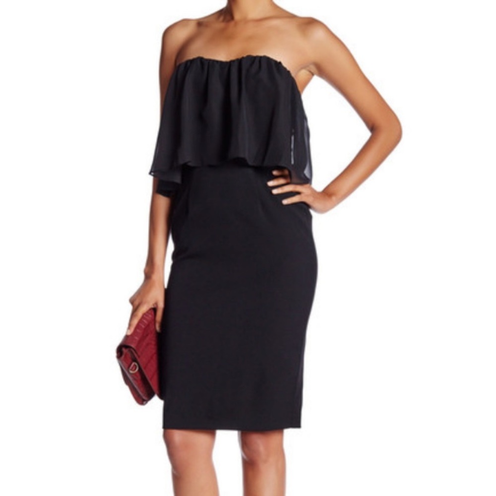 Black Halo Bliss Midi Dress